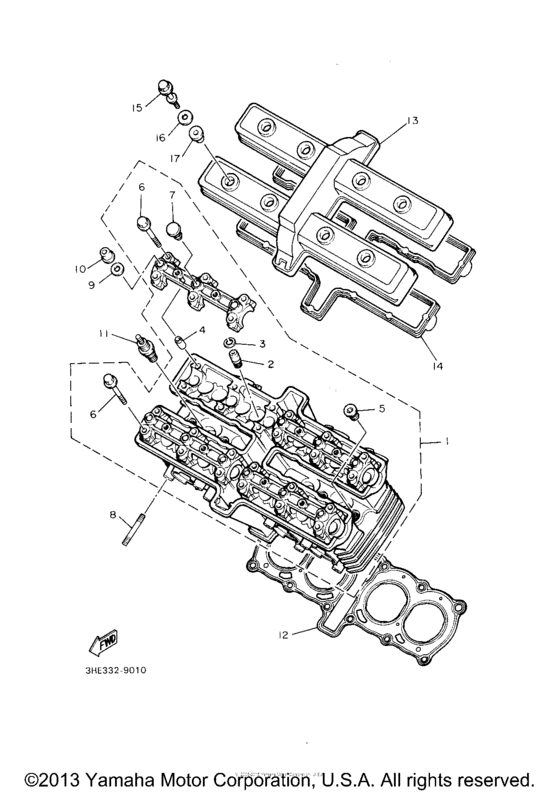 FZR600RE Головка цилиндров