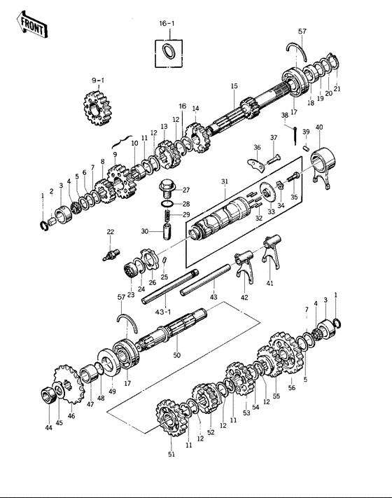 Transmission/change drum