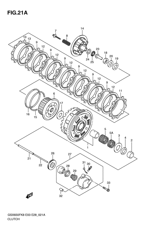 GSX650F Бендикс