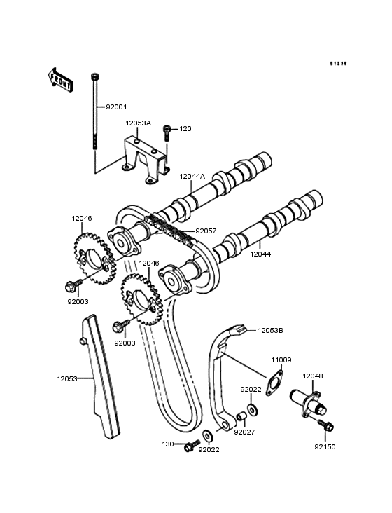 ZX900 Распредвал