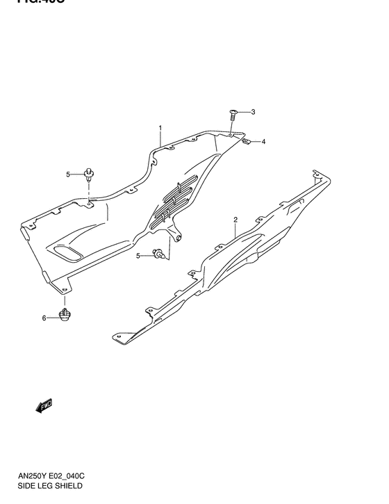 AN250 Side leg shield