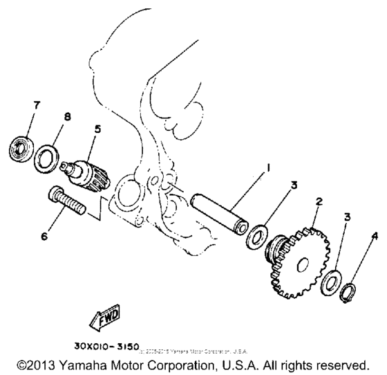 XT250L Тахометр
