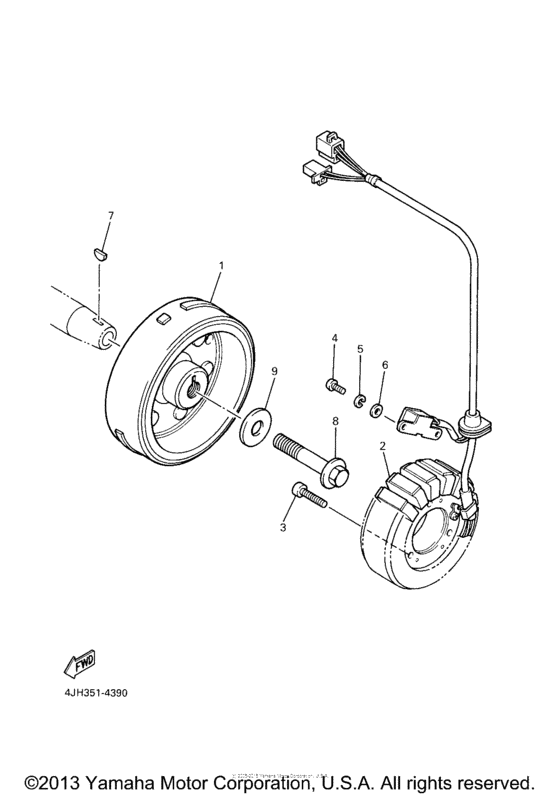 YZF600RMC Генератор