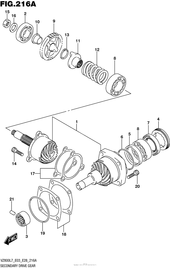 Secondary Drive Gear
