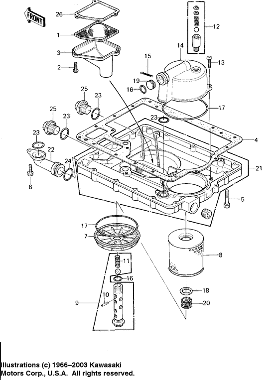 Oil pan/oil filter