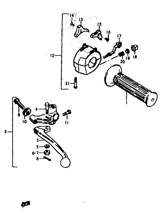 Lh handle switch