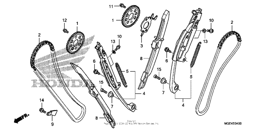 VFR1200F Cam chain + tensioner