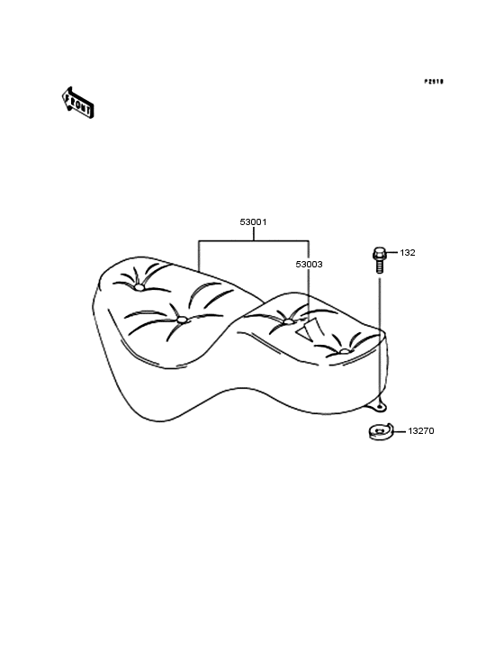 VN400 Сиденье