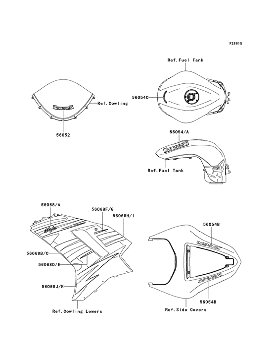 ZX600 Наклейки