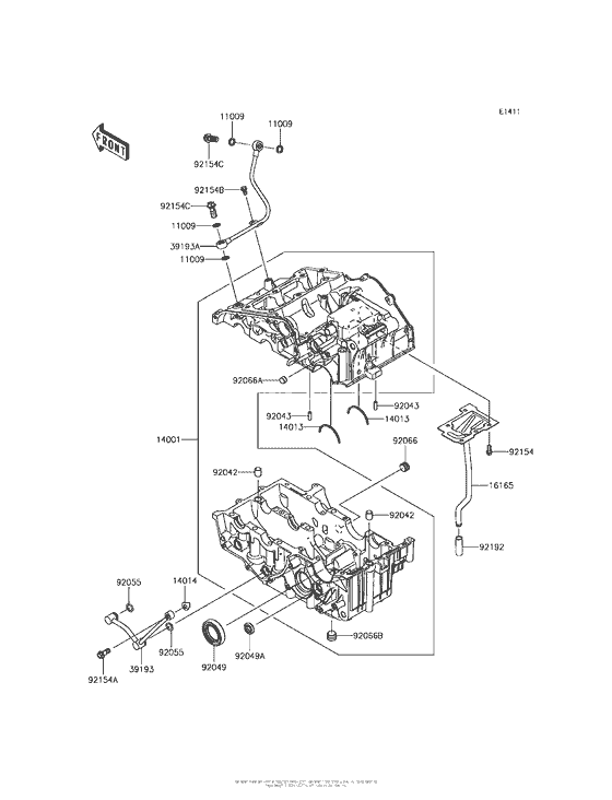  Картер двигателя