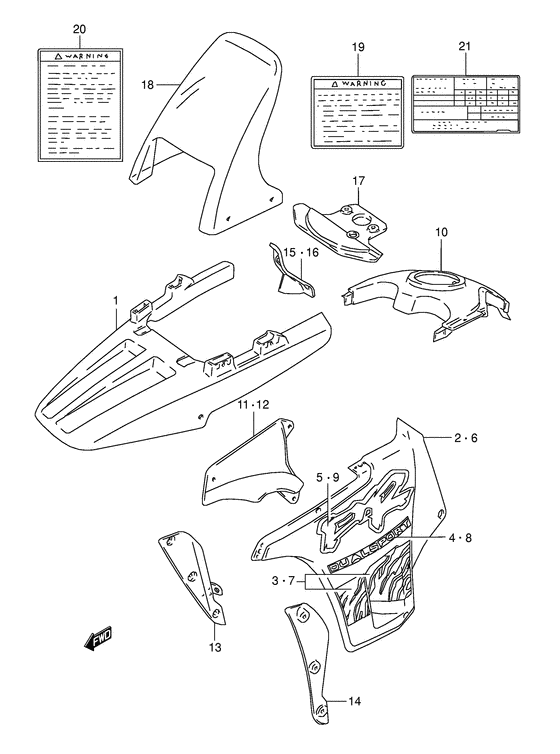 Cowling body