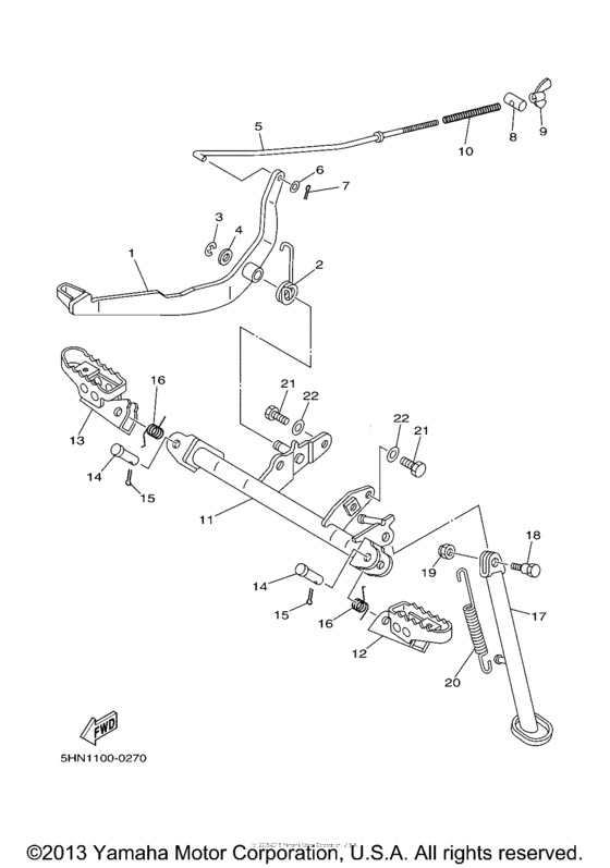 TTR90R Подножки