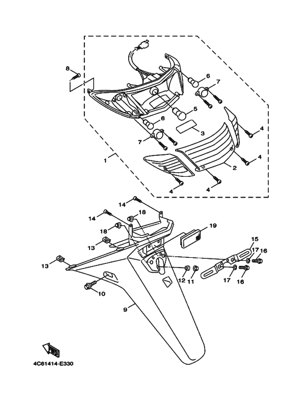 Taillight unit ass`y