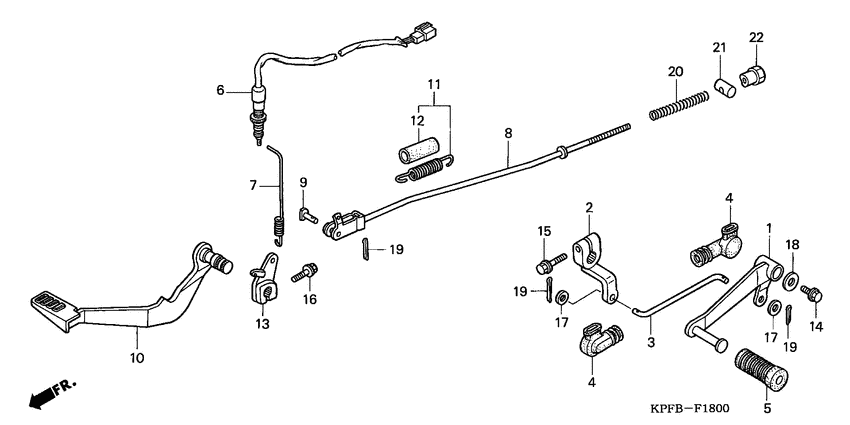 Brake pedal assy