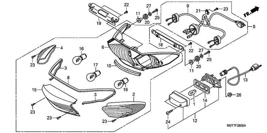 Taillight unit ass`y