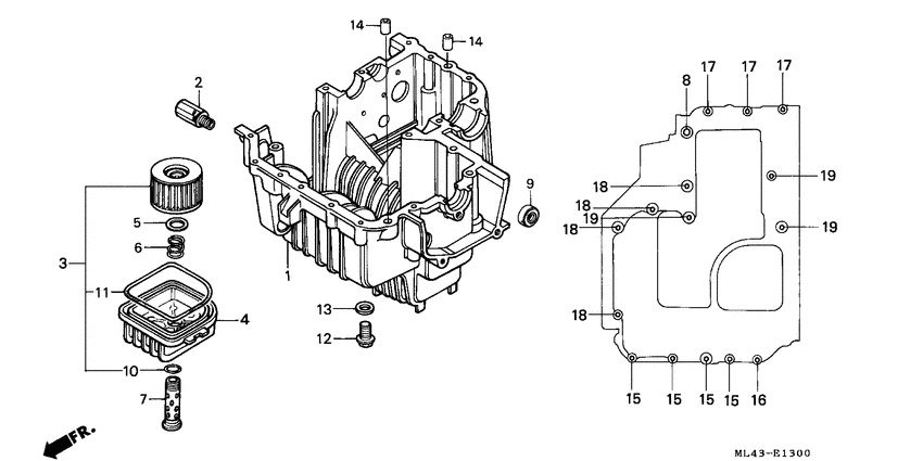 Lower crankcase