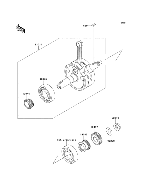  Вал коленчатый
