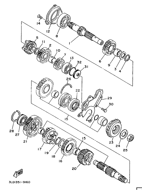 XTZ750 Трансмиссия