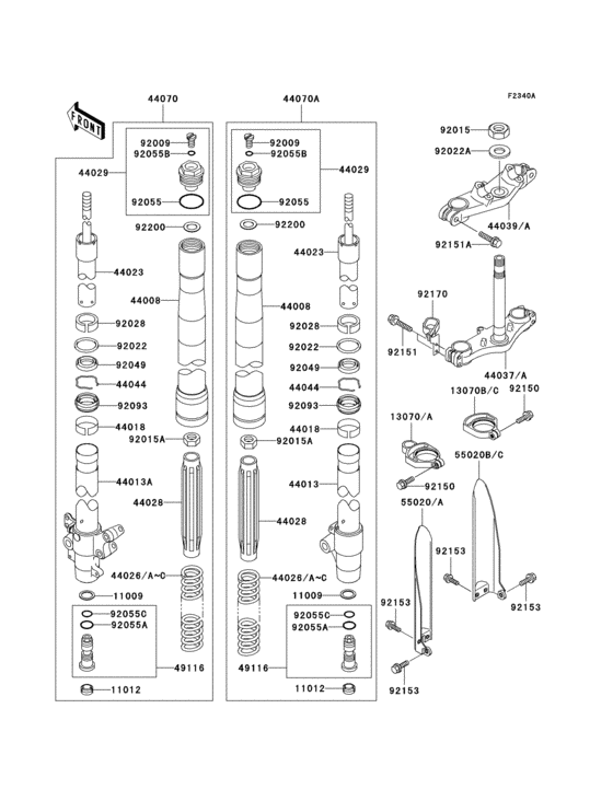 Front fork(1/2)(a7f-a9fa)