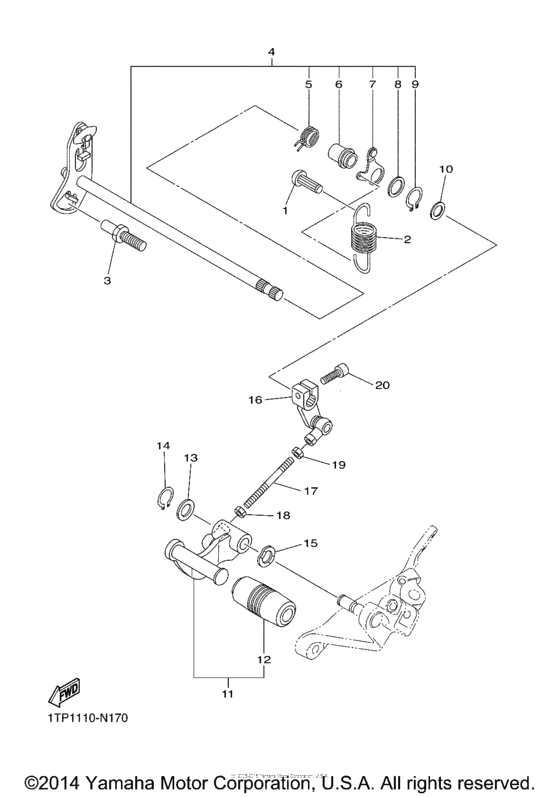 XVS950C Вал переключения