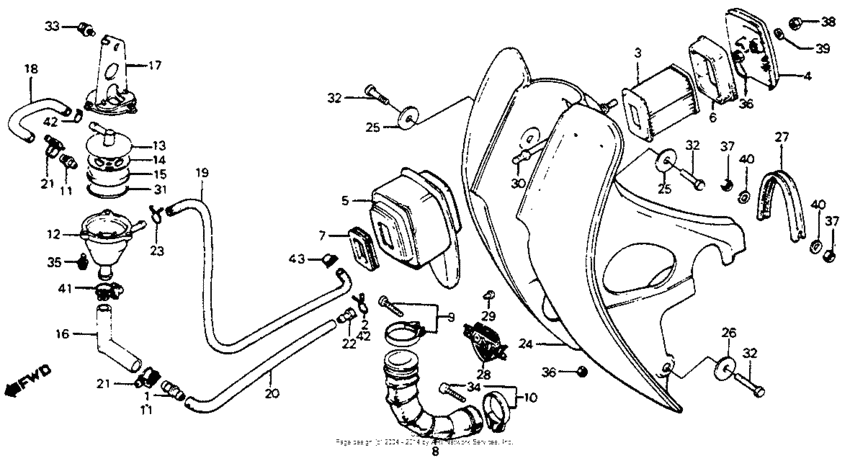 Front cover + air cleaner