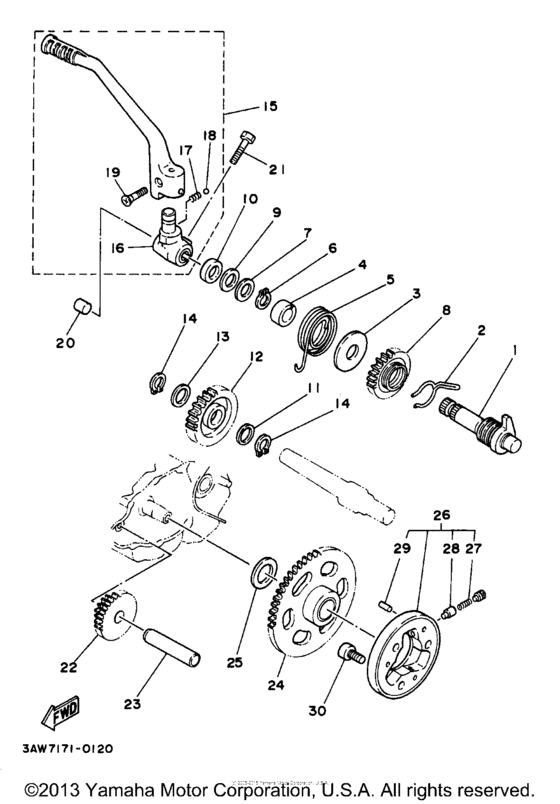 TW200 Стартер
