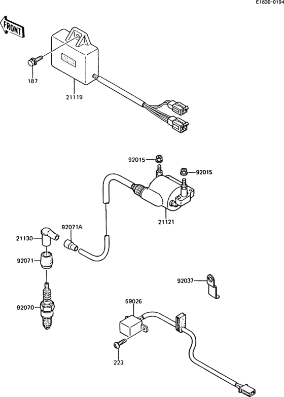 AR125S Система зажигания