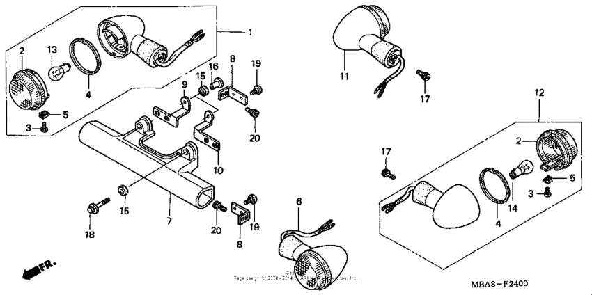 Front + rear turn signal