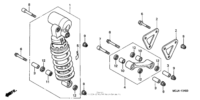 Rear shock absorber (1)