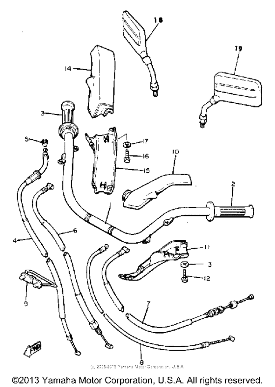 Handlebar-cable