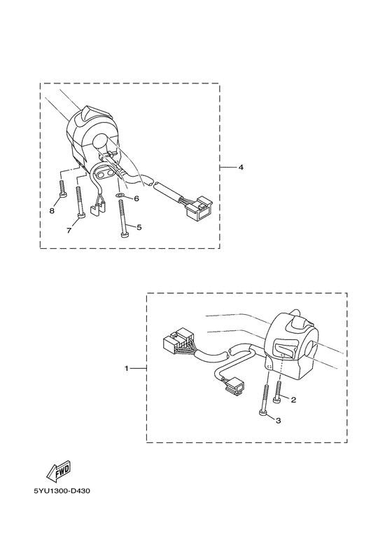 MT01 Handle switch & lever