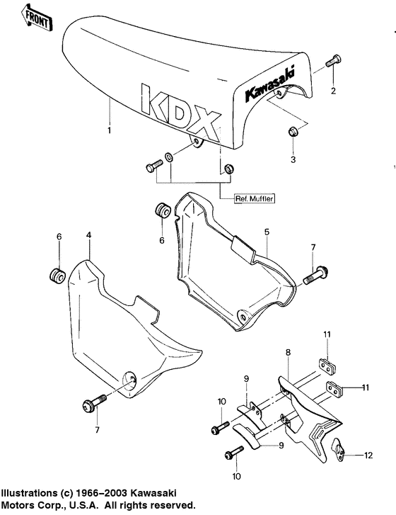 Seat/side covers/chain cover