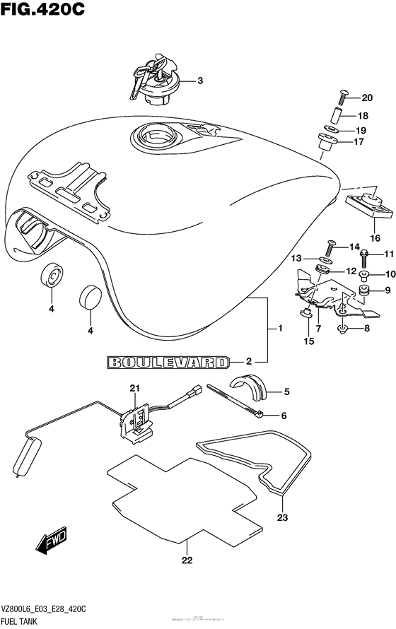 Fuel Tank (Vz800L6 E33)
