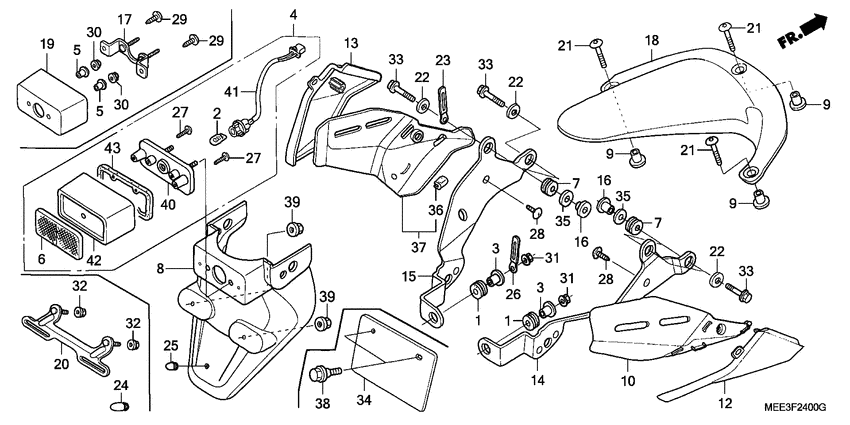 Cbr600rr 2003 схема