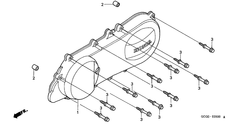 SGX50S Крышка картера левая