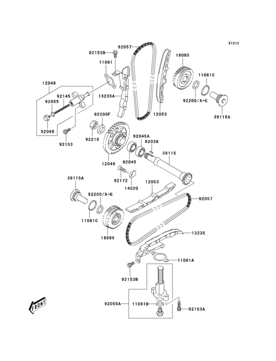 Cam chain/tensioner