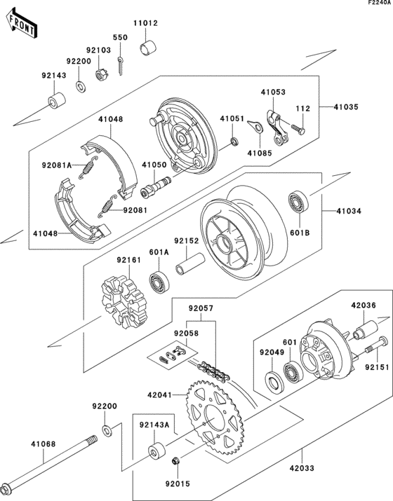Rear hub(a7/a8)
