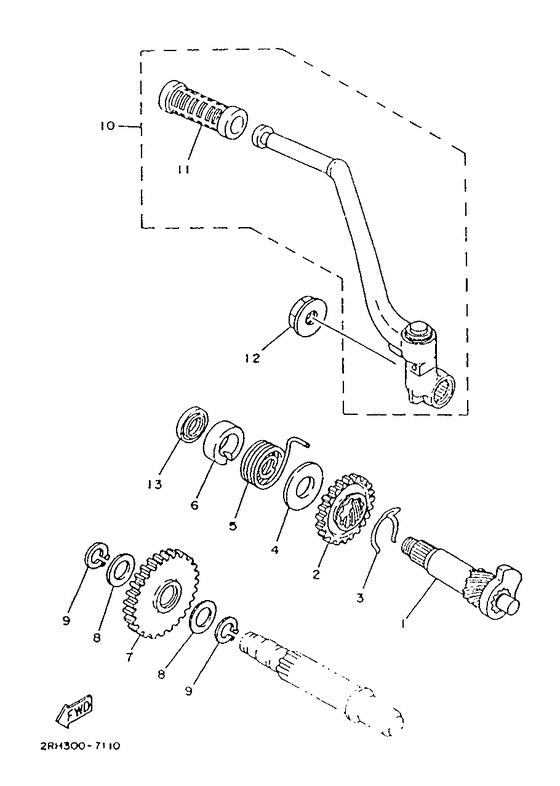 TZR125 Стартер