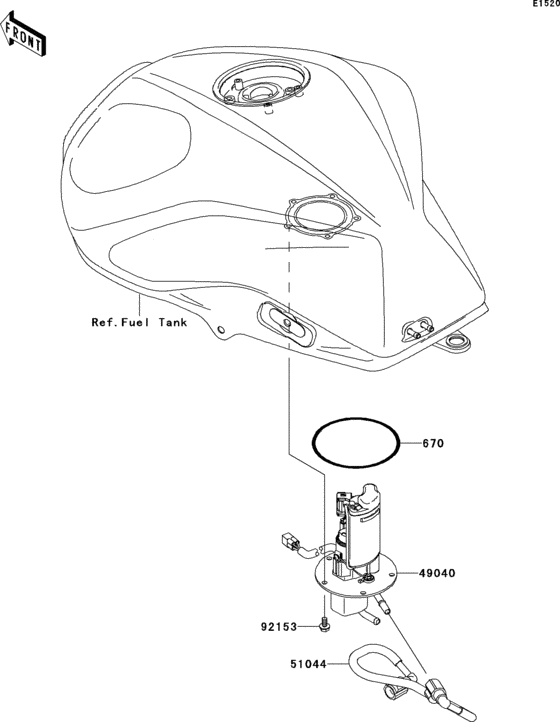 ZR750 Топливный насос