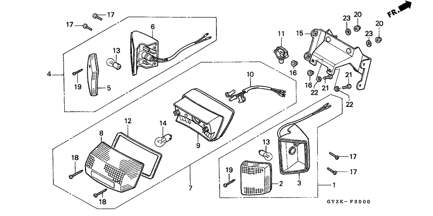 Taillight unit ass`y