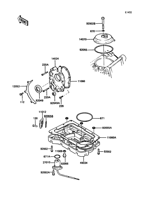 Breather body/oil pan