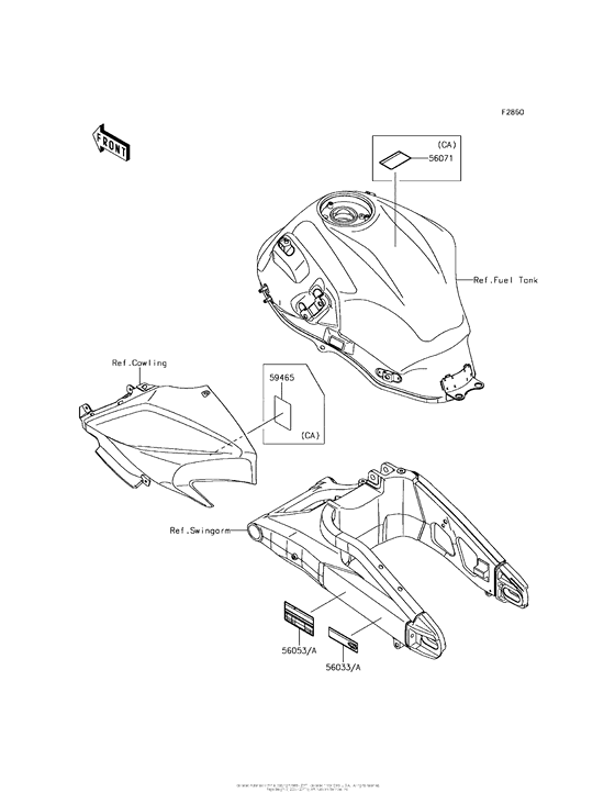 KLE650 Лейбл предостережения