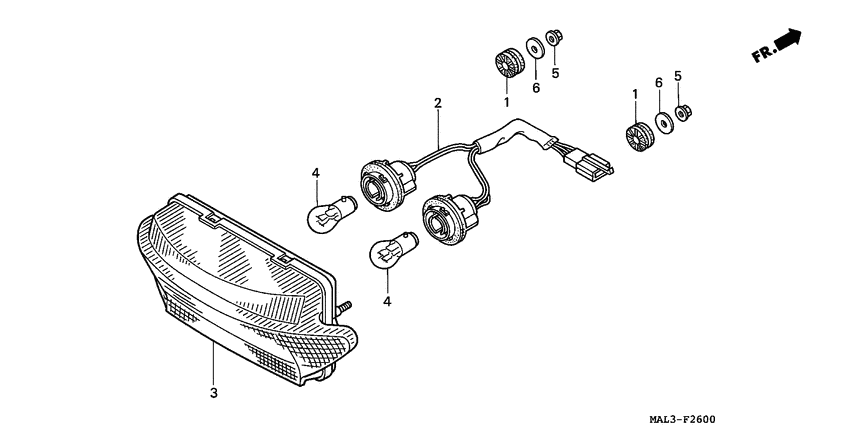 Taillight unit ass`y
