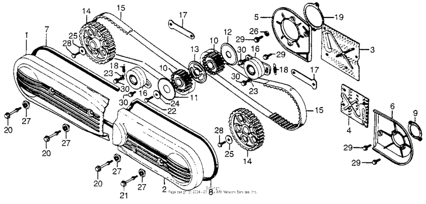 Front cover + timing belt