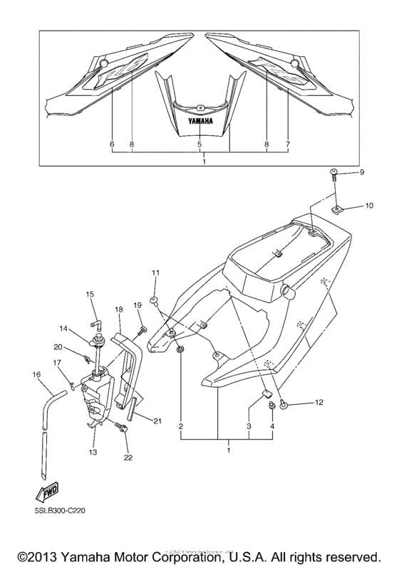 YZF-R6 Боковые обтекатели