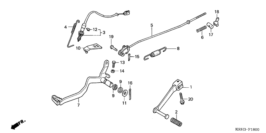 Brake pedal assy