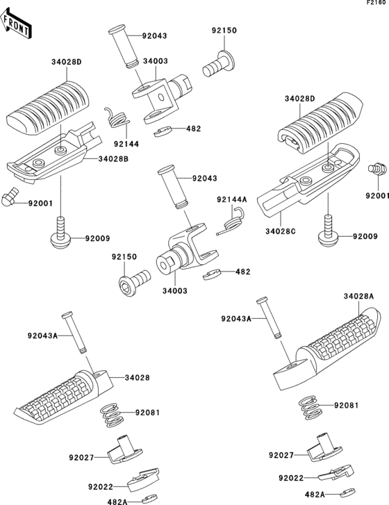 ZR1100 Подножки