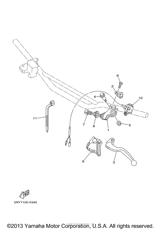 YZ250R Рулевые переключатели