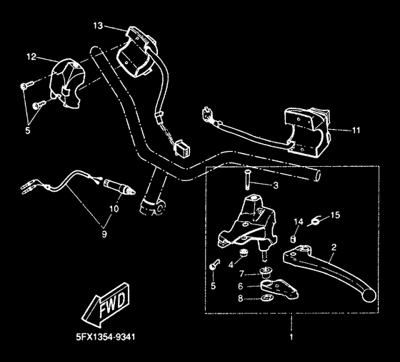 CW50RS Handle switch. lever