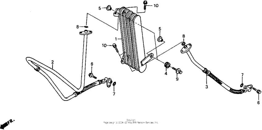 RVF750 Масляный картер
